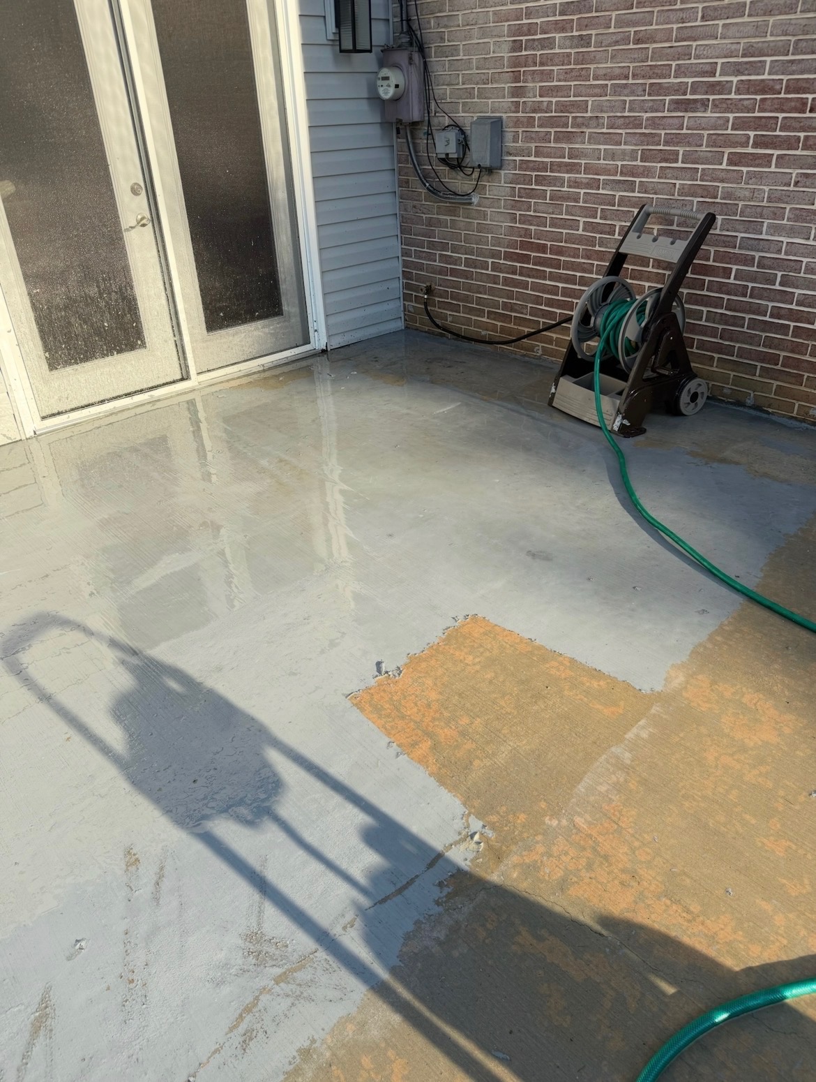 Concrete Patio Pressure Washing — after