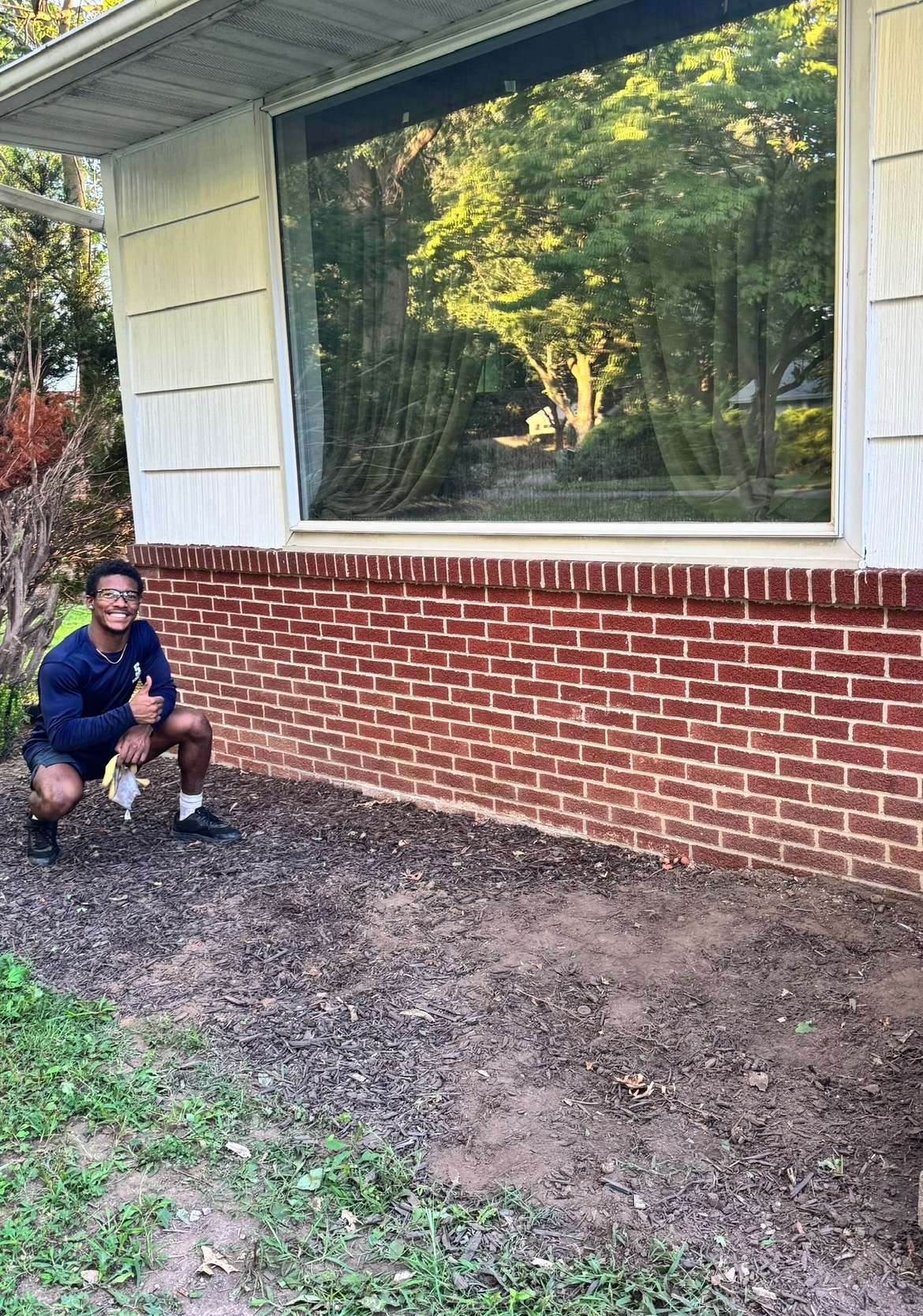 Overgrown Bed Clearing — after